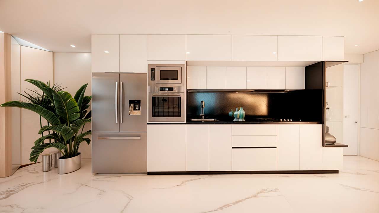 Cocina integrada de una residencia de Ikonic Tower